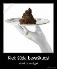 Kiek šūda bevaškuosi - visteik jo nevalgysi