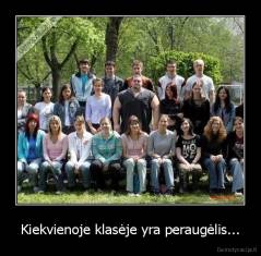 Kiekvienoje klasėje yra peraugėlis... - 