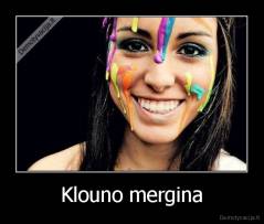 Klouno mergina - 