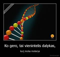 Ko gero, tai vienintelis dalykas, - kurį moka moterys