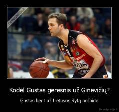 Kodėl Gustas geresnis už Ginevičių? - Gustas bent už Lietuvos Rytą nežaidė