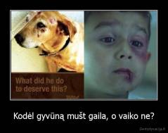 Kodėl gyvūną mušt gaila, o vaiko ne? - 