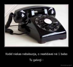 Kodėl niekas nebalsuoja, o neatidavei nė 1 balso - Tu galvoji -