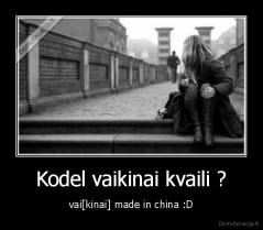 Kodel vaikinai kvaili ? - vai[kinai] made in china :D