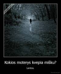Kokios moterys kvepia mišku? - Lentos.