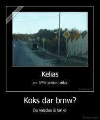 Koks dar bmw? - čia vaizdas iš tanko