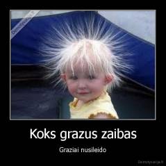 Koks grazus zaibas - Graziai nusileido