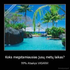 Koks megstamiausias jusų metų laikas? - 99% Atsakys VASARA!