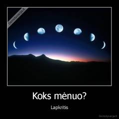 Koks mėnuo? - Lapkritis