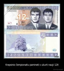 Krepsinio čempionatiu pamineti s ukurti nauji 12lt - 