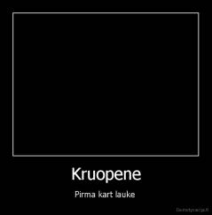 Kruopene - Pirma kart lauke 