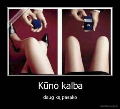 Kūno kalba - daug ką pasako