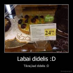 Labai didelis :D - Tikrai,kad didelis :D