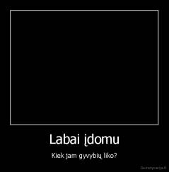 Labai įdomu - Kiek jam gyvybių liko?
