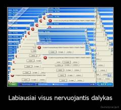 Labiausiai visus nervuojantis dalykas - 