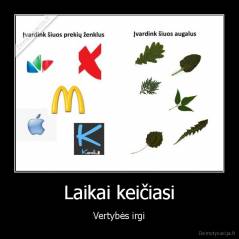 Laikai keičiasi - Vertybės irgi