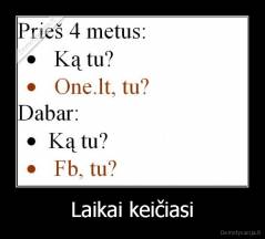 Laikai keičiasi - 