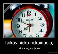 Laikas nieko nekainuoja, - bet yra neįkainojamas