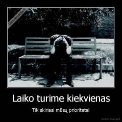 Laiko turime kiekvienas - Tik skiriasi mūsų prioritetai