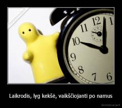 Laikrodis, lyg kekšė, vaikščiojanti po namus - 