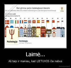 Laimė... - Aš taip ir maniau, kad LIETUVOS čia nebus