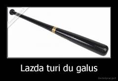 Lazda turi du galus - 