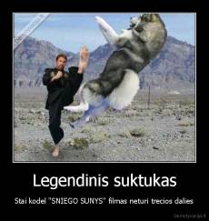 Legendinis suktukas - Stai kodel "SNIEGO SUNYS" filmas neturi trecios dalies