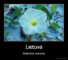 Lietuva - Balandzio menesis