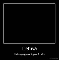 Lietuva - Lietuvoje gyventi gera 7 dalis