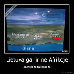 Lietuva gal ir ne Afrikoje - Bet joje tikrai nesalta