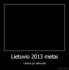 Lietuvio 2013 metai - i diena po sekunde