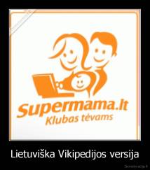 Lietuviška Vikipedijos versija - 