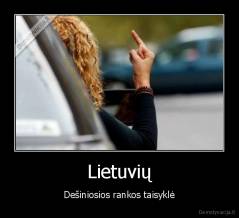 Lietuvių - Dešiniosios rankos taisyklė