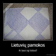 Lietuvių pamokos - Ar tavo irgi tokios?