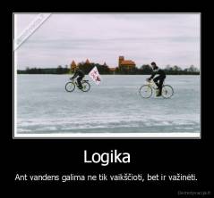 Logika - Ant vandens galima ne tik vaikščioti, bet ir važinėti.