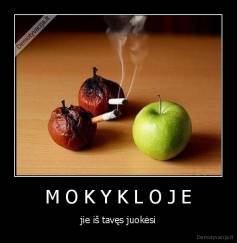M O K Y K L O J E - jie iš tavęs juokėsi