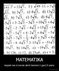 MATEMATIKA - taspats kas is karves atimt tesmeni ir gaut 5l pieno