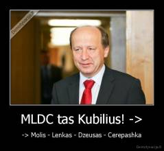 MLDC tas Kubilius! -> - -> Molis - Lenkas - Dzeusas - Cerepashka