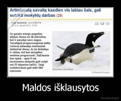 Maldos išklausytos - 