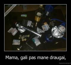 Mama, gali pas mane draugai, - 