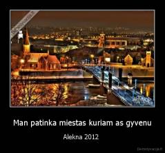 Man patinka miestas kuriam as gyvenu - Alekna 2012 