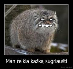 Man reikia kažką sugriaušti - 