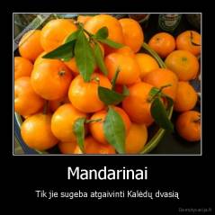 Mandarinai - Tik jie sugeba atgaivinti Kalėdų dvasią
