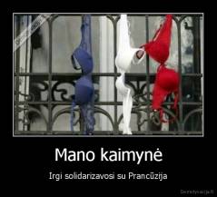 Mano kaimynė - Irgi solidarizavosi su Prancūzija