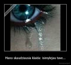 Mano skaudziausia klaida: isimylejau tave... - 