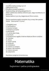 Matematika - Suglumina ir pačius protingiausius