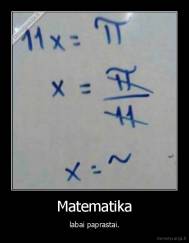 Matematika - labai paprastai.