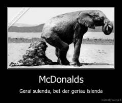 McDonalds - Gerai sulenda, bet dar geriau islenda