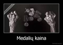 Medalių kaina - 