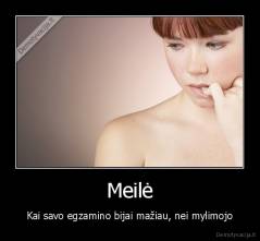 Meilė - Kai savo egzamino bijai mažiau, nei mylimojo